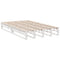 vidaXL Bookcase Bed without Mattress White 120x190cm Solid Wood Pine