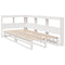 vidaXL Bookcase Bed without Mattress White 90x190cm Solid Wood Pine