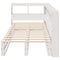 vidaXL Bookcase Bed without Mattress White 90x190cm Solid Wood Pine