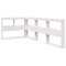 vidaXL Bookcase Bed without Mattress White 90x190cm Solid Wood Pine