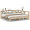 vidaXL Bookcase Bed without Mattress 200x200cm Solid Wood Pine