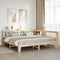 vidaXL Bookcase Bed without Mattress 200x200cm Solid Wood Pine