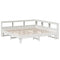 vidaXL Bookcase Bed without Mattress White 180x200cm Solid Wood Pine