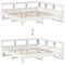 vidaXL Bookcase Bed without Mattress White 180x200cm Solid Wood Pine