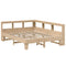 vidaXL Bookcase Bed without Mattress 160x200cm Solid Wood Pine