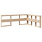 vidaXL Bookcase Bed without Mattress 160x200cm Solid Wood Pine