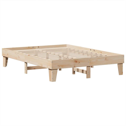 vidaXL Bookcase Bed without Mattress 160x200cm Solid Wood Pine