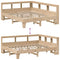vidaXL Bookcase Bed without Mattress 160x200cm Solid Wood Pine