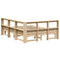 vidaXL Bookcase Bed without Mattress 140x200cm Solid Wood Pine