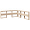 vidaXL Bookcase Bed without Mattress 100x200cm Solid Wood Pine