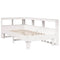 vidaXL Bookcase Bed without Mattress White 90x200cm Solid Wood Pine