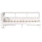 vidaXL Bookcase Bed without Mattress White 90x200cm Solid Wood Pine