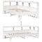vidaXL Bookcase Bed without Mattress White 90x200cm Solid Wood Pine