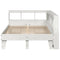 vidaXL Bookcase Bed without Mattress White 140x190cm Solid Wood Pine