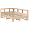 vidaXL Bookcase Bed without Mattress 135x190cm Double Solid Wood Pine