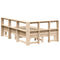 vidaXL Bookcase Bed without Mattress 135x190cm Double Solid Wood Pine