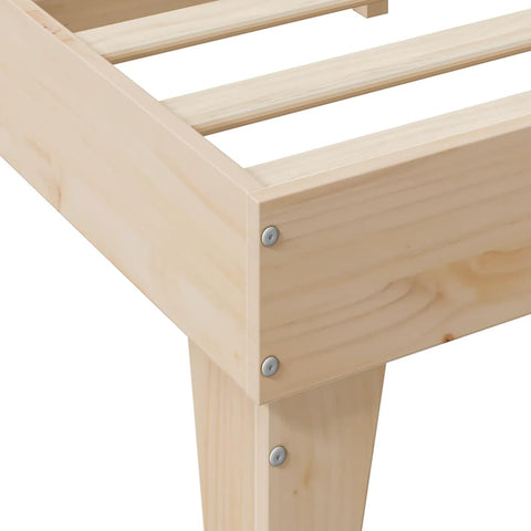 vidaXL Bookcase Bed without Mattress 135x190cm Double Solid Wood Pine