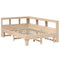 vidaXL Bookcase Bed without Mattress 120x190cm Small Double Solid Wood Pine