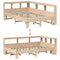 vidaXL Bookcase Bed without Mattress 120x190cm Small Double Solid Wood Pine