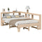 vidaXL Bookcase Bed without Mattress 120x190cm Small Double Solid Wood Pine