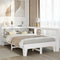 vidaXL Bookcase Bed without Mattress White 120x190cm Small Double Solid Wood Pine