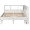 vidaXL Bookcase Bed without Mattress White 120x190cm Small Double Solid Wood Pine