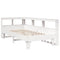 vidaXL Bookcase Bed without Mattress White 90x190cm Solid Wood Pine