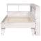 vidaXL Bookcase Bed without Mattress White 90x190cm Solid Wood Pine