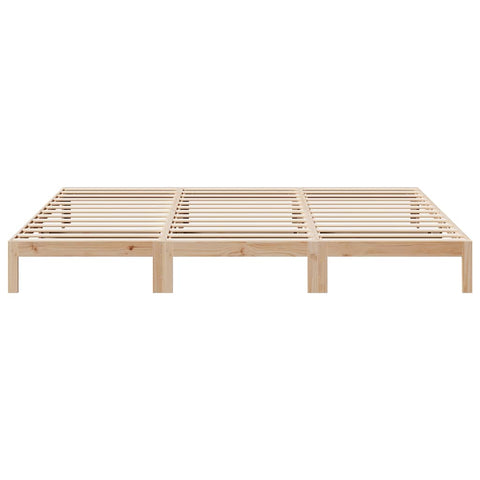 vidaXL Family Bed Frame No Mattress 240x200 cm Solid Wood Pine