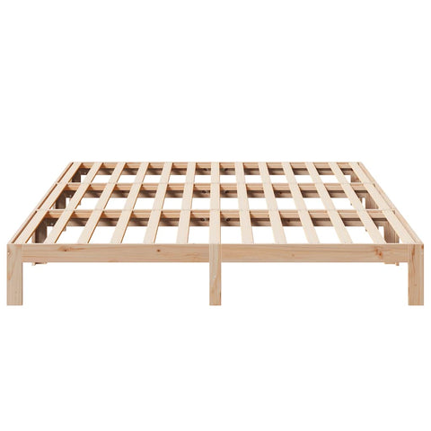 vidaXL Family Bed Frame No Mattress 240x200 cm Solid Wood Pine