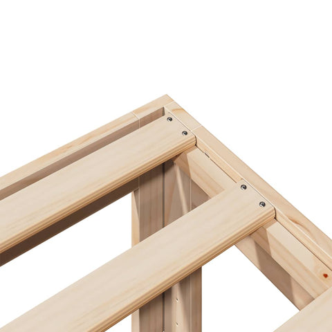 vidaXL Family Bed Frame No Mattress 240x200 cm Solid Wood Pine