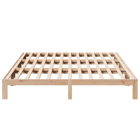 vidaXL Family Bed Frame No Mattress 270x200 cm Solid Wood Pine