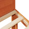 vidaXL Family Bed Frame No Mattress Wax Brown 240x200 cm Solid Wood Pine