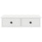 vidaXL Wall Shelf with Drawers White 60x25x15 cm Engineered Wood