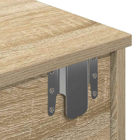 vidaXL Wall Shelf with Drawers Sonoma Oak 60x25x15 cm Engineered Wood