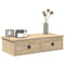 vidaXL Wall Shelf with Drawers Sonoma Oak 60x25x15 cm Engineered Wood