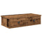 vidaXL Wall Shelf with Drawers Old Wood 60x25x15 cm Engineered Wood