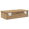 vidaXL Wall Shelf with Drawers Artisian Oak 60x25x15 cm Engineered Wood