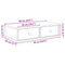 vidaXL Wall Shelf with Drawers Artisian Oak 60x25x15 cm Engineered Wood