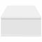 vidaXL Wall Shelf with Drawers White 80x31x17 cm Engineered Wood