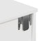 vidaXL Wall Shelf with Drawers White 80x31x17 cm Engineered Wood