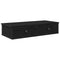 vidaXL Wall Shelf with Drawers Black 80x31x17 cm Engineered Wood