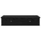 vidaXL Wall Shelf with Drawers Black 80x31x17 cm Engineered Wood