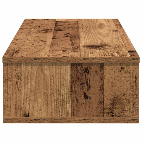 vidaXL Wall Shelf with Drawers Old Wood 80x31x17 cm Engineered Wood