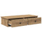 vidaXL Wall Shelf with Drawers Artisian Oak 80x31x17 cm Engineered Wood