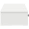 vidaXL Wall Shelf with Drawers White 100x37.5x19 cm Engineered Wood