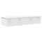 vidaXL Wall Shelf with Drawers White 100x37.5x19 cm Engineered Wood