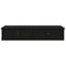 vidaXL Wall Shelf with Drawers Black 100x37.5x19 cm Engineered Wood