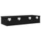 vidaXL Wall Shelf with Drawers Black 100x37.5x19 cm Engineered Wood