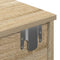 vidaXL Wall Shelf with Drawers Sonoma Oak 100x37.5x19 cm Engineered Wood